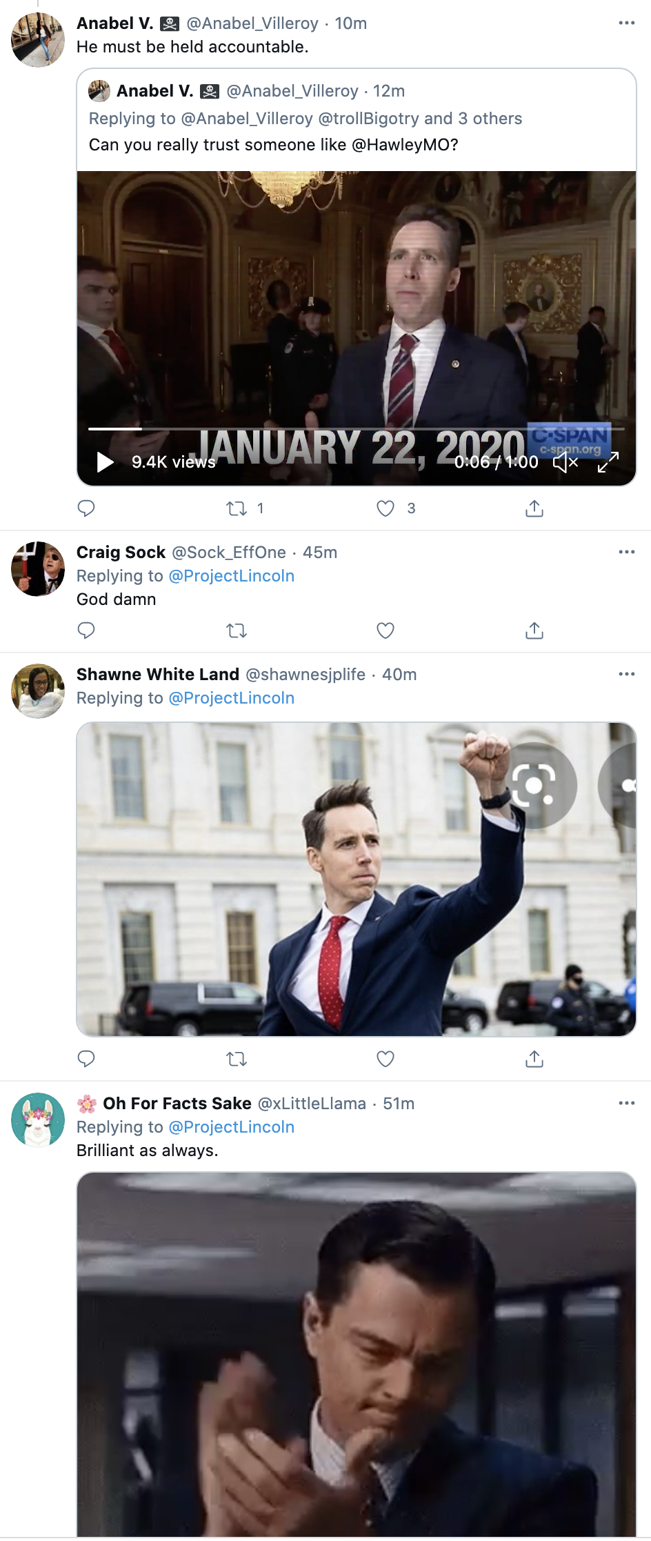 Screen-Shot-2021-01-31-at-9.12.25-AM Josh Hawley Gets Owned By 'The Lincoln Project' In Viral Video Release Corruption Featured National Security Politics Top Stories 