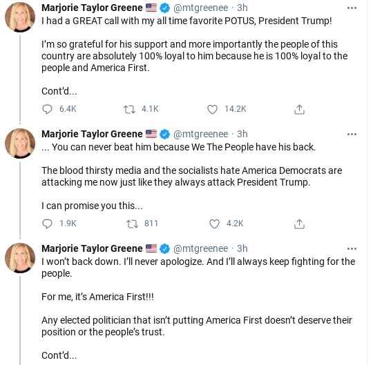 Screenshot-2021-01-30-at-1.28.33-PM Trump Surfaces To Call Qanon Crazy Marjorie Taylor Greene Donald Trump Politics Social Media Top Stories 