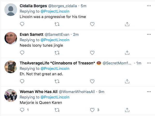 Screen-Shot-2021-02-03-at-9.45.19-PM 'The Lincoln Project' Piles On Marjorie Taylor Greene With Video Take-Down Conspiracy Theory Donald Trump Featured Politics Top Stories Twitter 