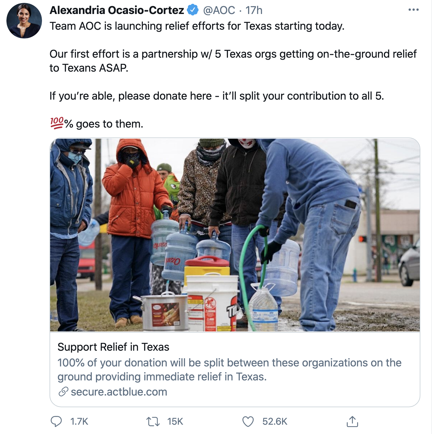 Screen-Shot-2021-02-19-at-9.52.28-AM Democrats Raised $1,000,000 In 3 Hours As Ted Cruz Fled To Mexico Environment Featured Natural Disaster Politics Top Stories 