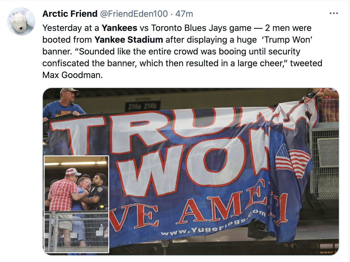 Screen-Shot-2021-05-28-at-8.40.41-AM Yankees Fans Humiliate Trump With Loud Boos Yet Again Donald Trump Featured Politics Sports Top Stories 