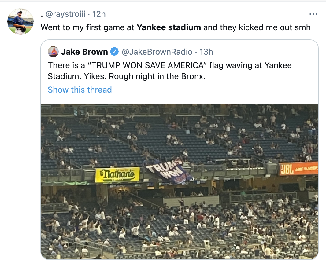 Screen-Shot-2021-05-28-at-9.03.12-AM Yankees Fans Humiliate Trump With Loud Boos Yet Again Donald Trump Featured Politics Sports Top Stories 