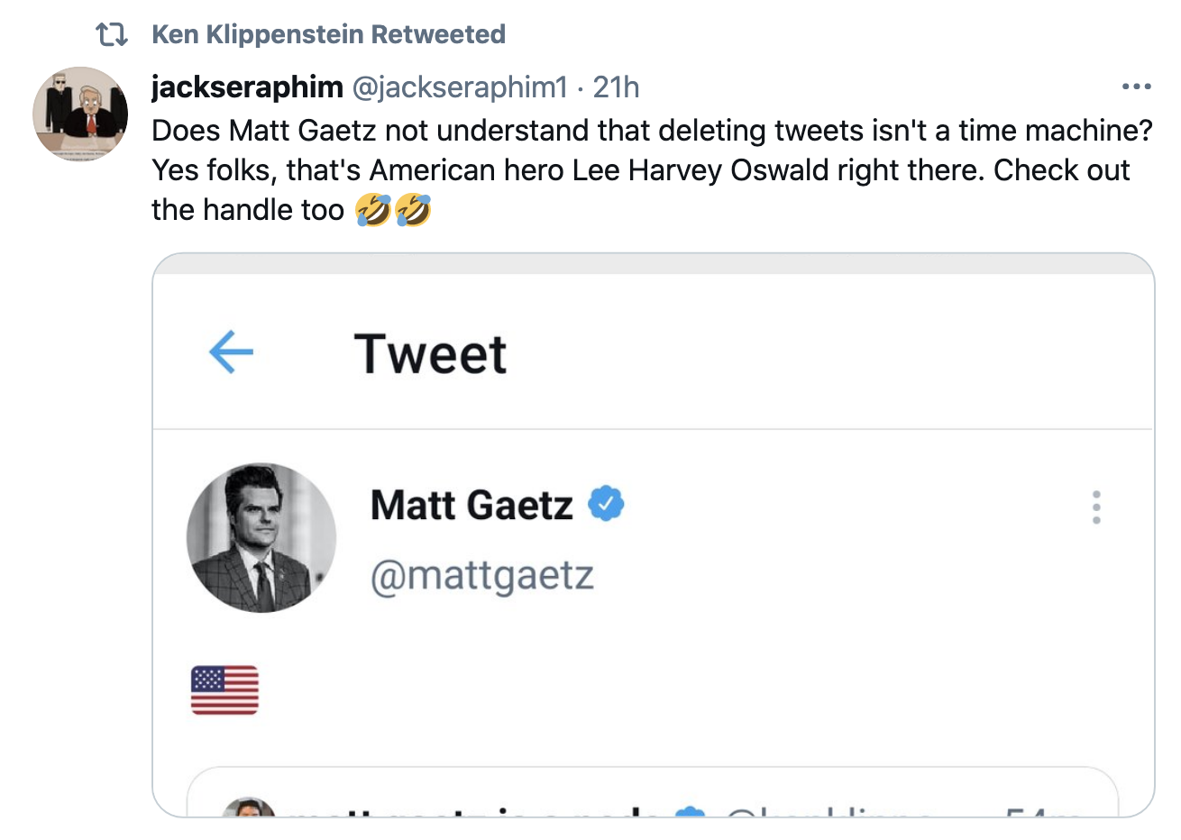 Screen-Shot-2021-06-01-at-3.01.03-PM Matt Gaetz Suffers Widespread Public Humiliation (Again) Featured Media Politics Social Media Top Stories 