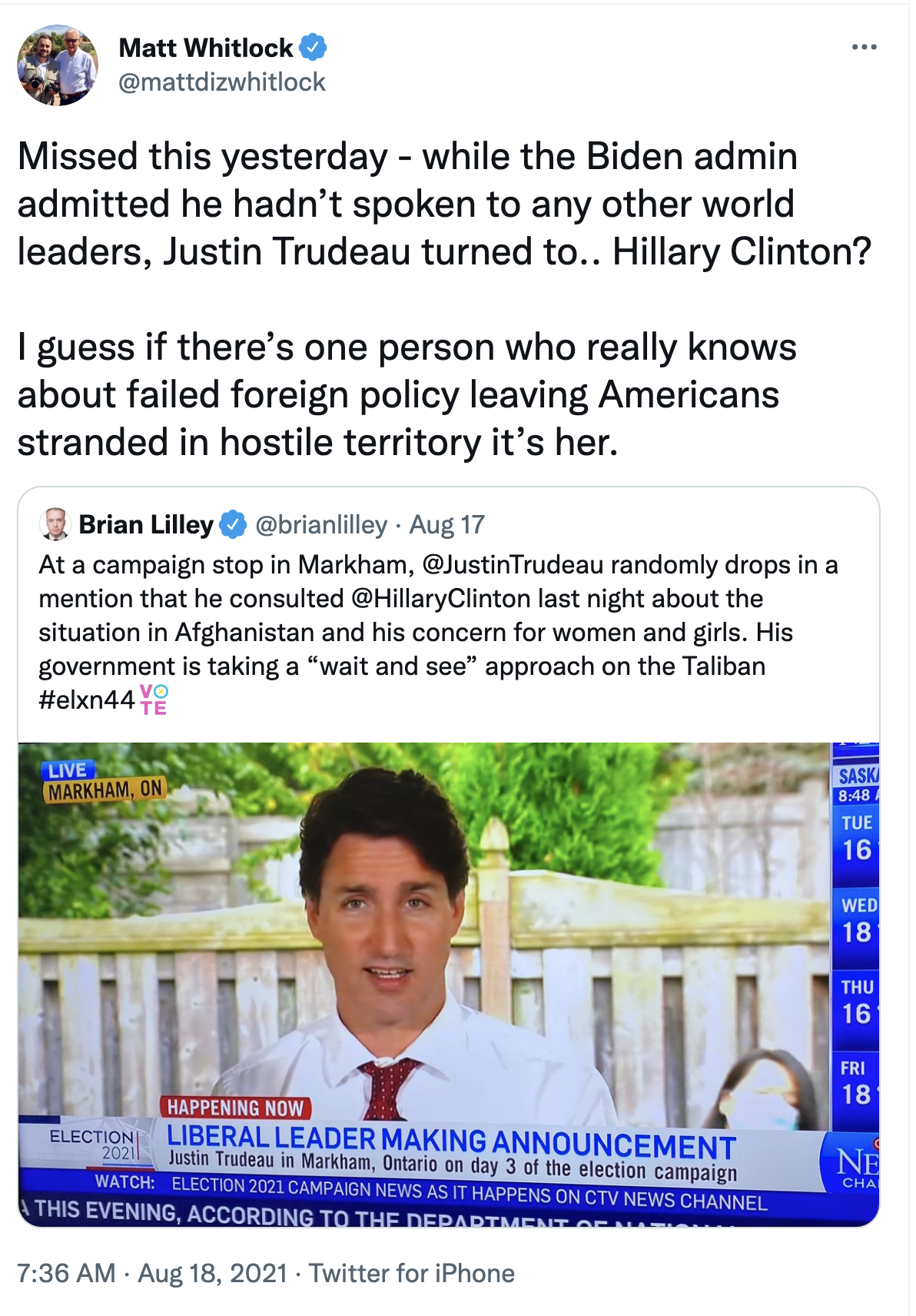Screen-Shot-2021-08-25-at-3.26.55-PM Hillary Clinton Flies Targeted Afghan Women To Safety On Private Charters Featured Human Rights Politics Top Stories Women's Rights 