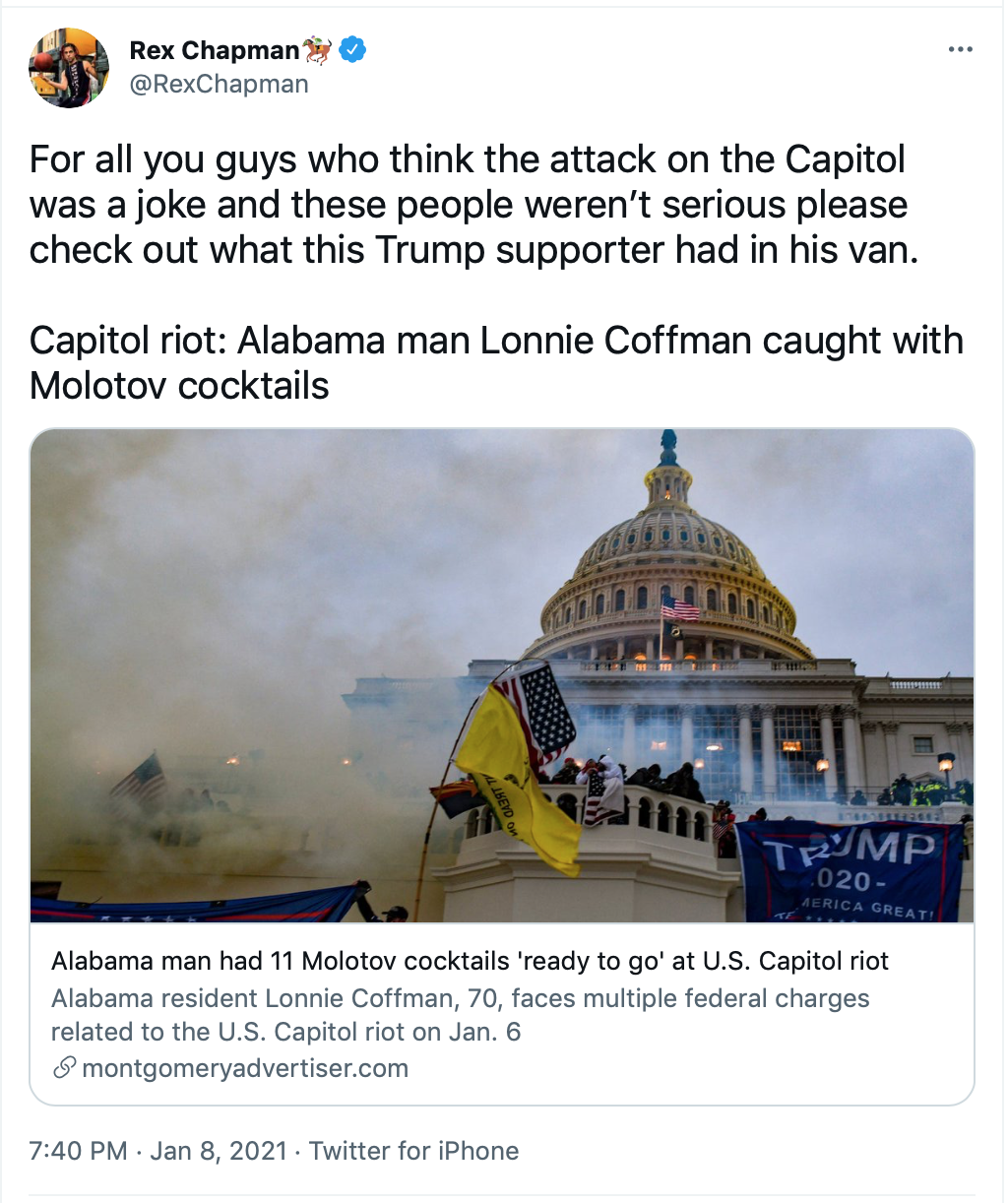 Screen-Shot-2021-09-09-at-10.59.15-AM Trump Goon Identified & Charged For Molotov Cocktail At Jan. 6 Insurrection Crime Featured Politics Top Stories 