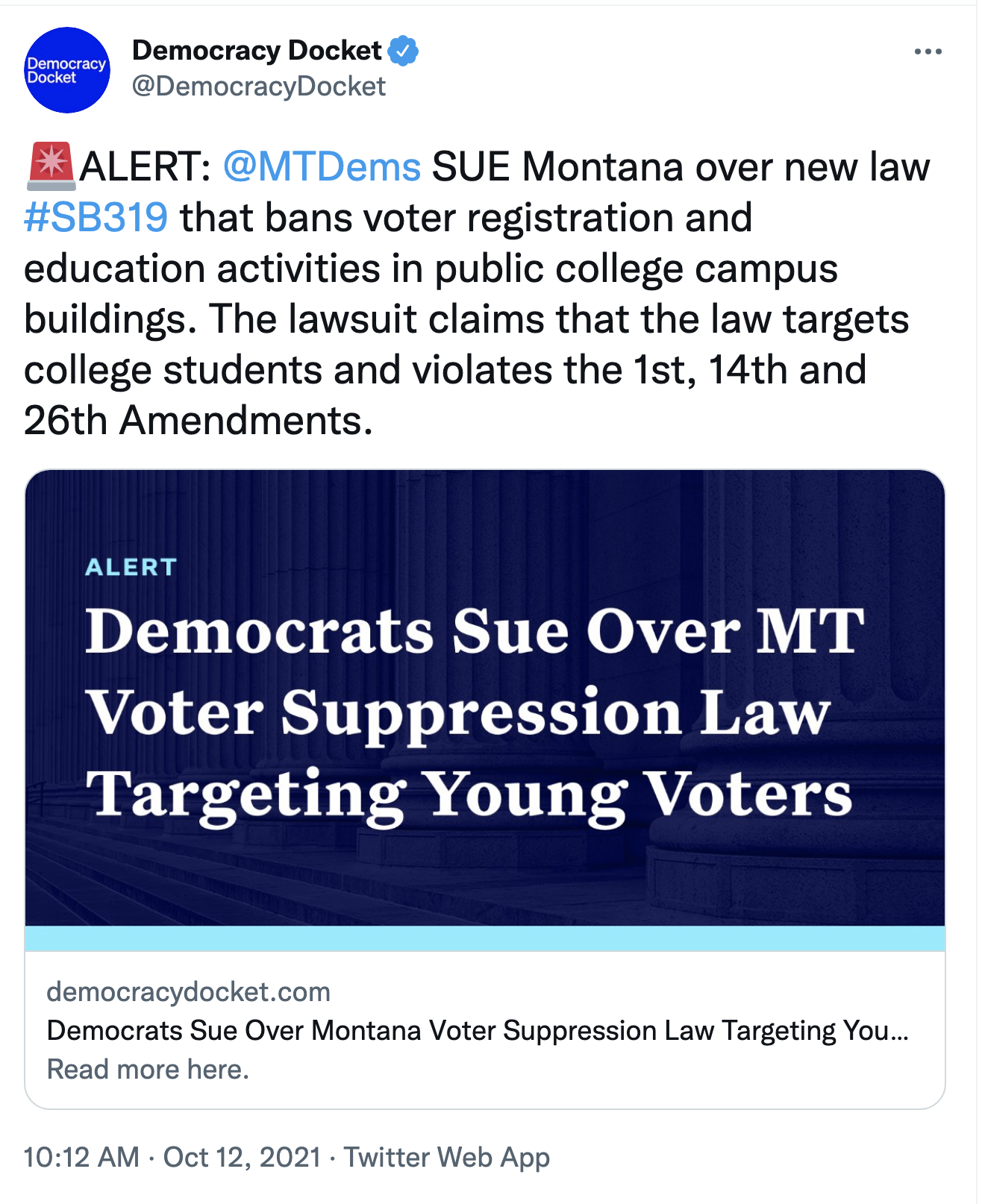 Screen-Shot-2021-10-12-at-10.19.57-AM Federal Legal Action To Stop Montana GOP Voter Suppression Announced Civil Rights Corruption Featured Politics Top Stories 