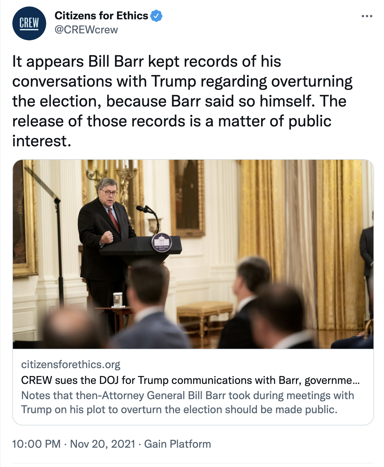 Screen-Shot-2021-11-22-at-2.25.19-PM Jan 6 Select Committee Demands Access To Trump Personal Records Crime Donald Trump Featured Politics Top Stories 