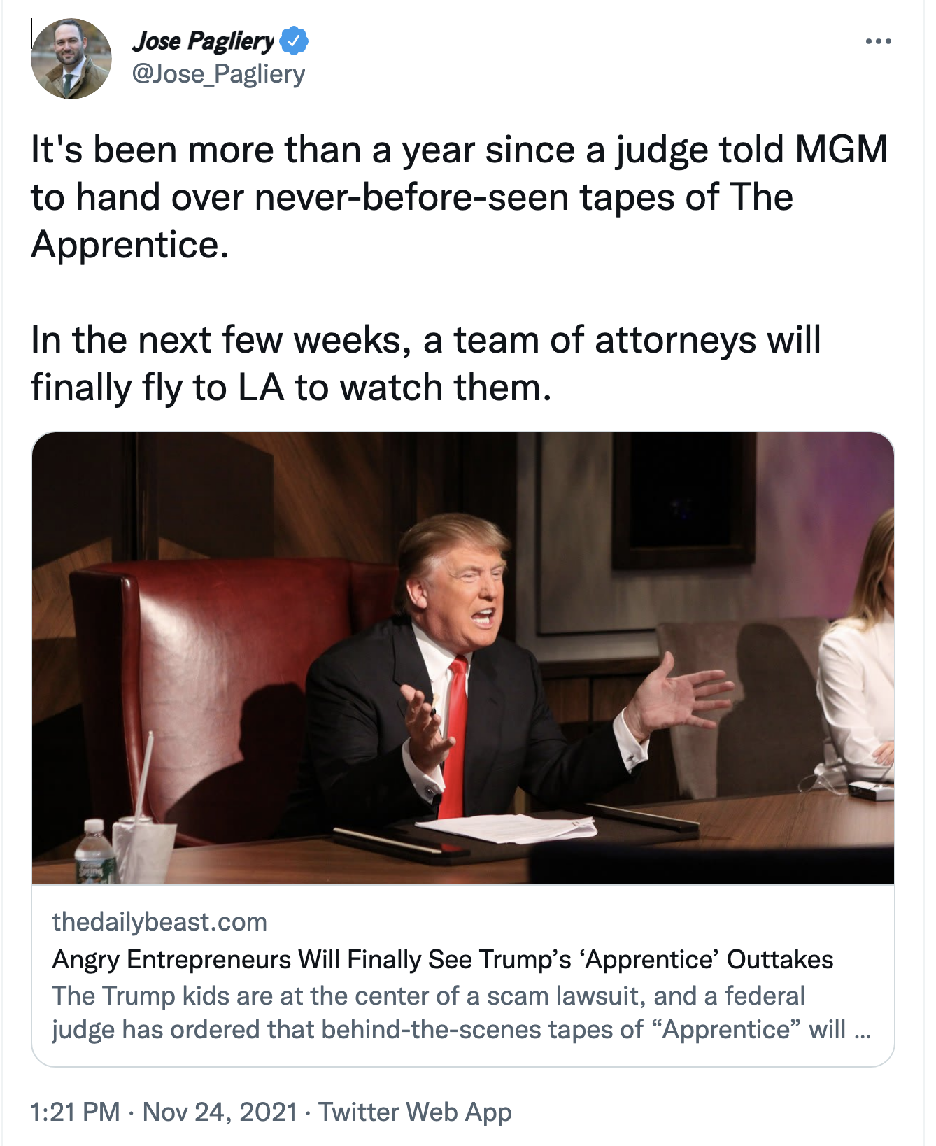 Screen-Shot-2021-11-24-at-4.20.48-PM Secret Trump NBC Tapes Ordered Released By Judge  In Lawsuit Crime Donald Trump Featured Politics Top Stories 