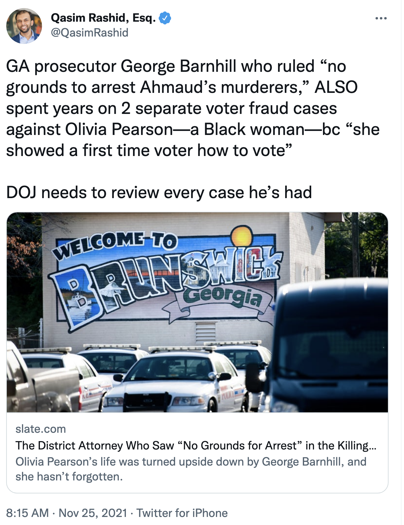 Screen-Shot-2021-11-25-at-9.38.21-AM Georgia Prosecutor Who Neglected Ahmaud Arbery Murder Gets Indicted Black Lives Matter Corruption Featured Politics Top Stories 