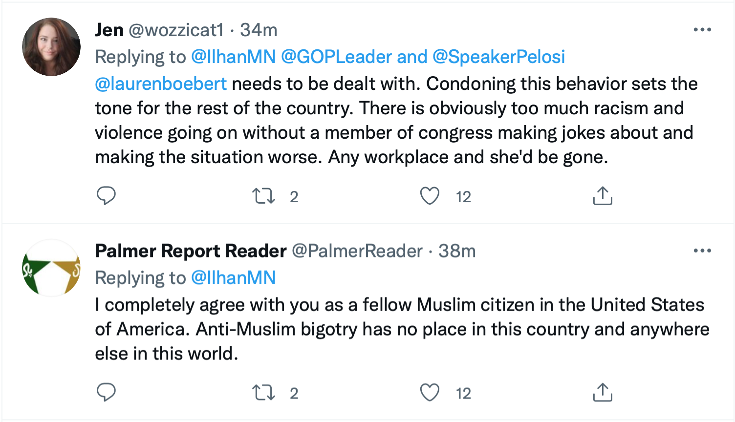 Screen-Shot-2021-11-26-at-4.10.46-PM Punishment In Congress For Lauren Boebert's Racist Anti-Muslim Comments Requested By Omar Featured Politics Racism Refugees Top Stories Twitter 
