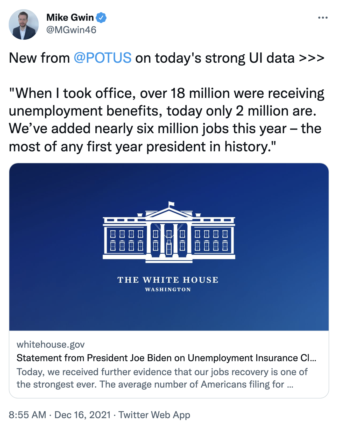 Screen-Shot-2021-12-16-at-9.33.17-AM New Jobs Report Shows Biden Smashing 40+ Year Old Record Domestic Policy Economy Featured Politics Top Stories 
