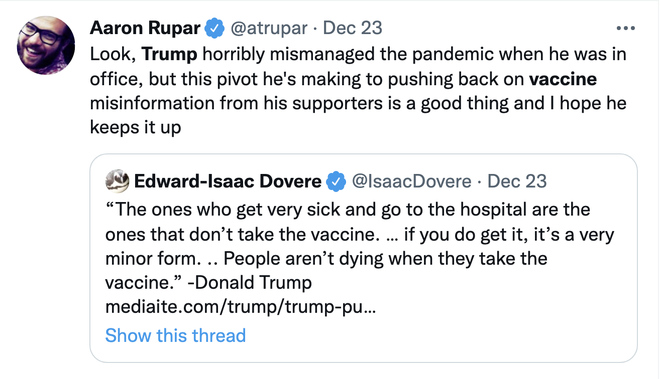 Screen-Shot-2021-12-30-at-3.38.57-PM Former Trump Ally Flips & Threatens To Spill His Secrets Over Pro-Vax Stance Coronavirus Donald Trump Featured Politics Top Stories 