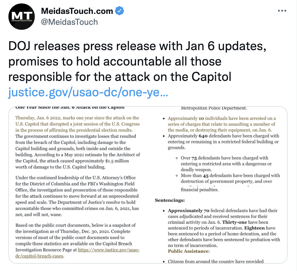 Screen-Shot-2022-01-02-at-9.08.40-AM Department Of Justice Releases Update On Jan 6 Probe Donald Trump Featured Politics Terrorism Top Stories 