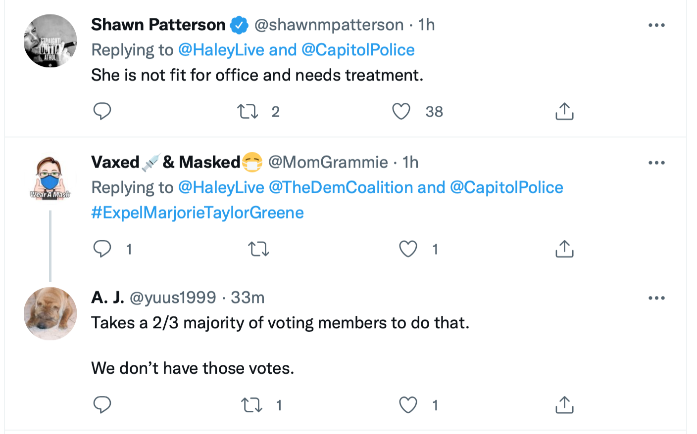 Screen-Shot-2022-01-12-at-12.07.25-PM Capitol Police Notified On Marjorie Greene For Violent Threat On Colleague Featured Politics Top Stories Twitter 
