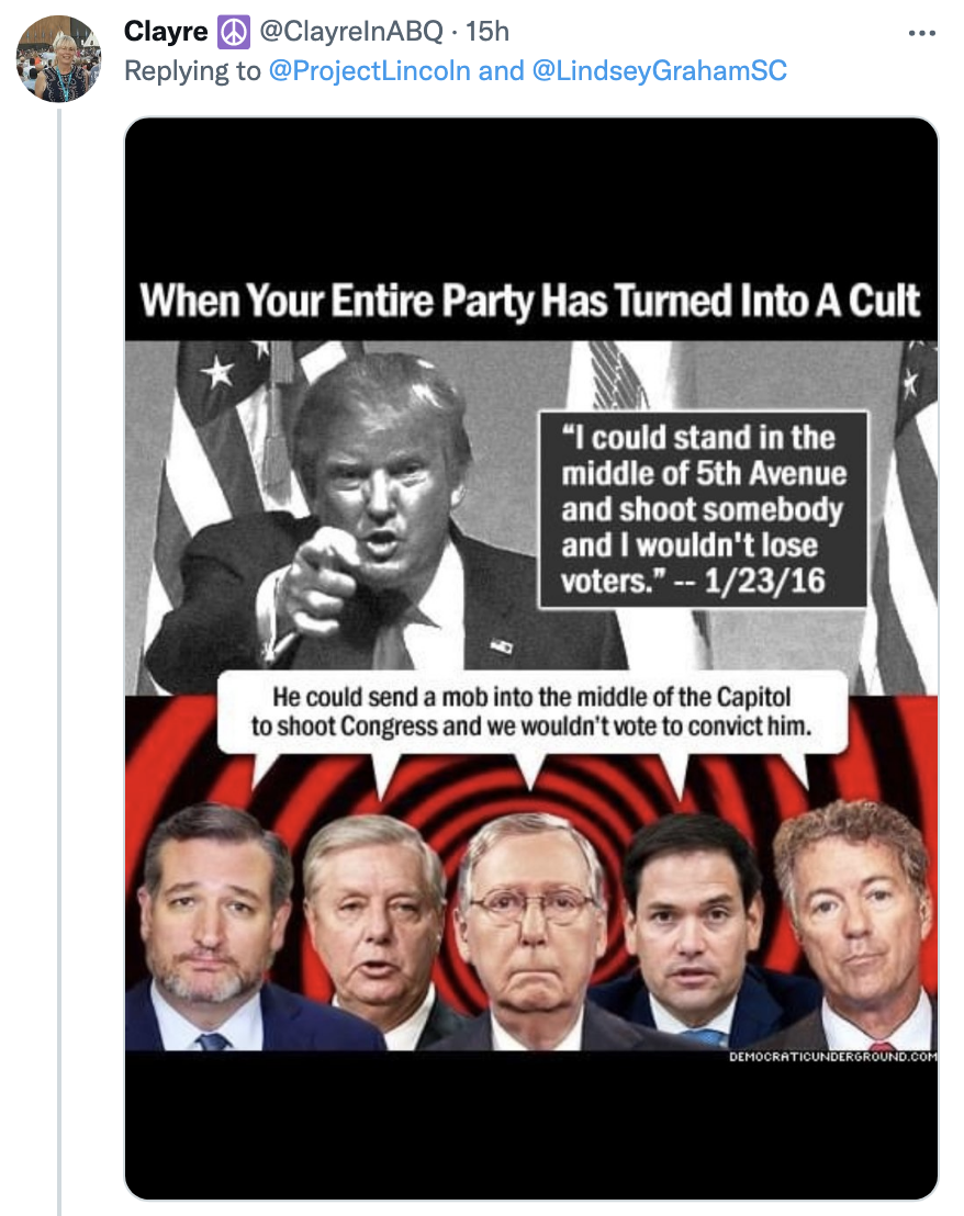 Screen-Shot-2022-01-14-at-1.21.19-PM 'The Lincoln Project' Publicly Shames Lindsey Graham For Enabling Trump Corruption Donald Trump Featured Politics Top Stories 