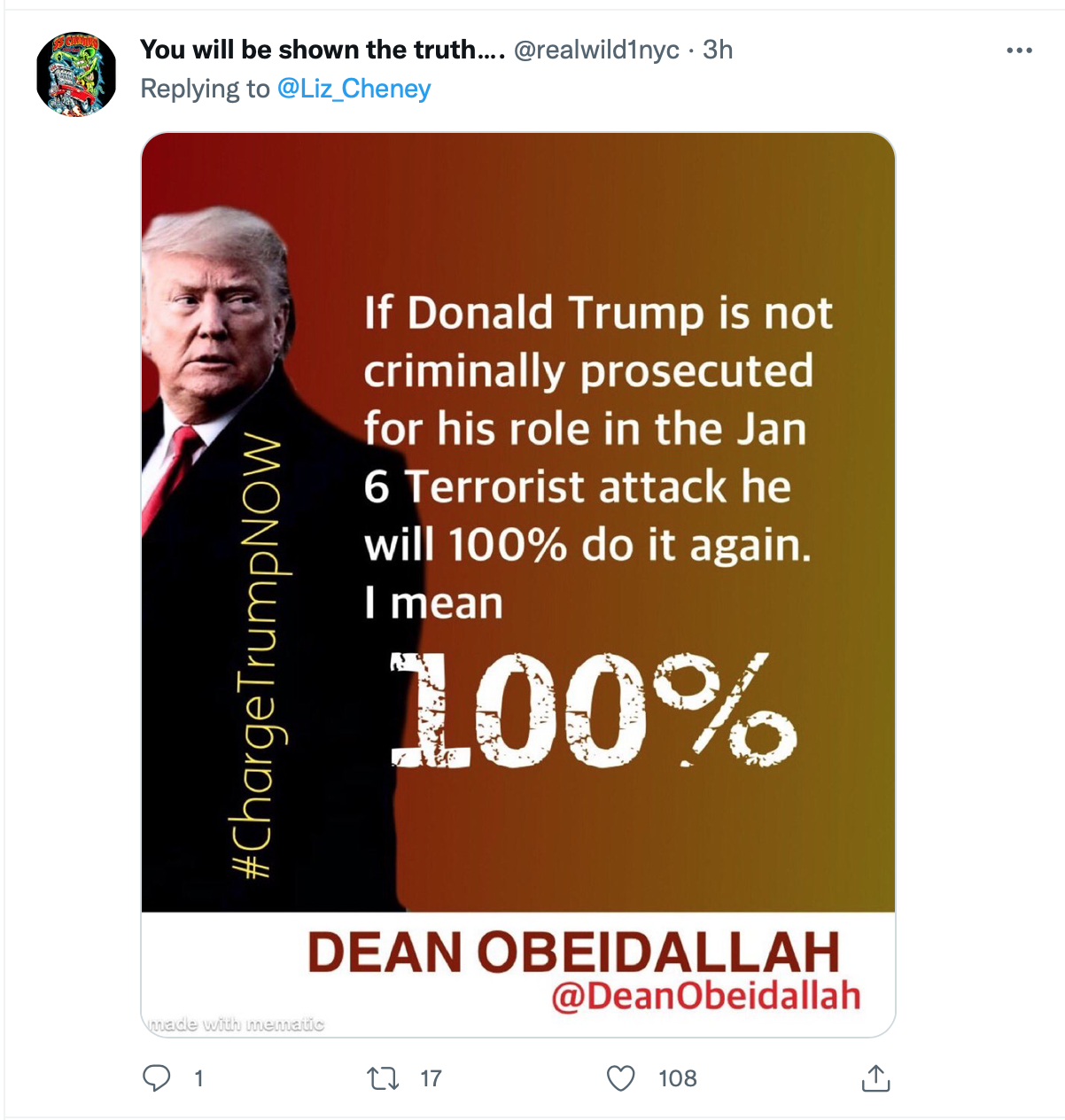 Screen-Shot-2022-01-31-at-9.57.09-AM Liz Cheney Trashes Trump For Confession To Coup Attempt Crime Donald Trump Featured Investigation Politics Top Stories Twitter 