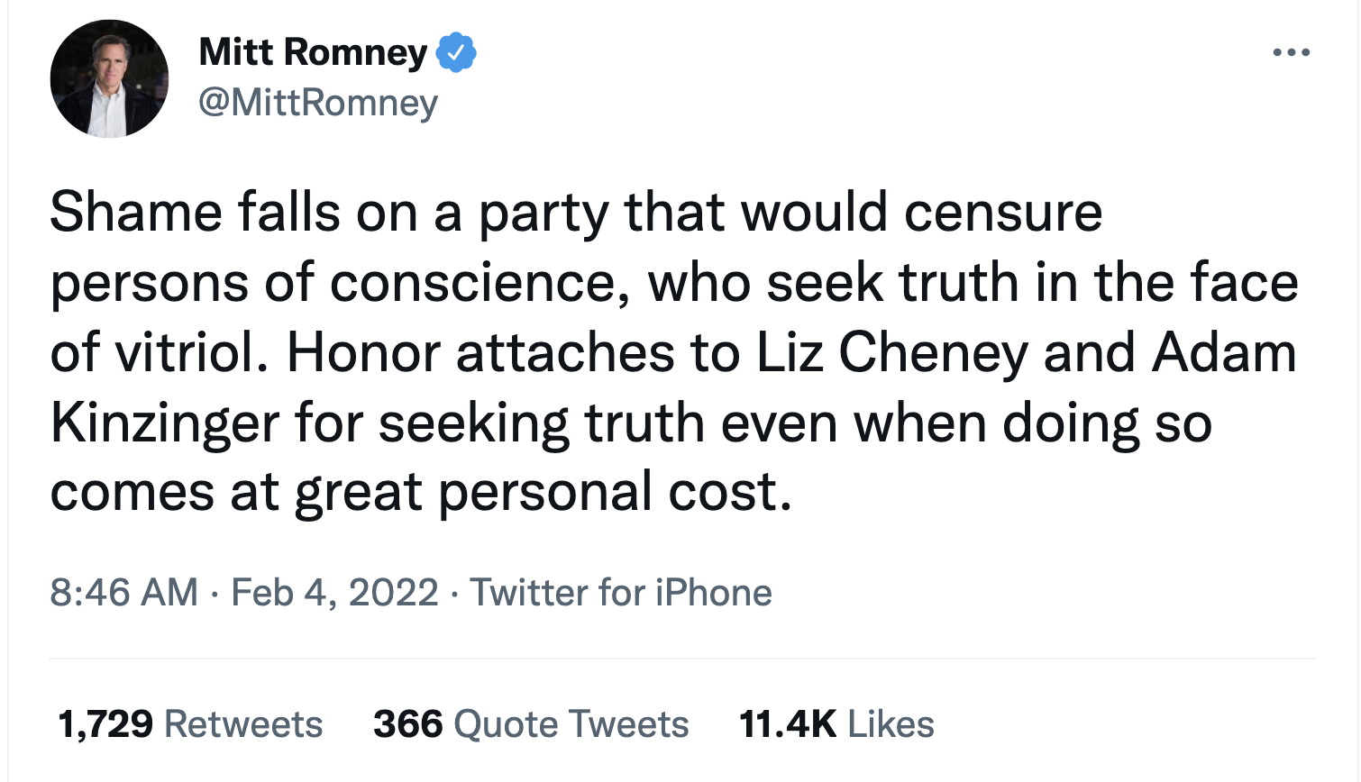 Screen-Shot-2022-02-04-at-9.24.32-AM Mitt Romney Rushes To Defend Liz Cheney From GOP Lies Crime Donald Trump Featured Politics Top Stories 