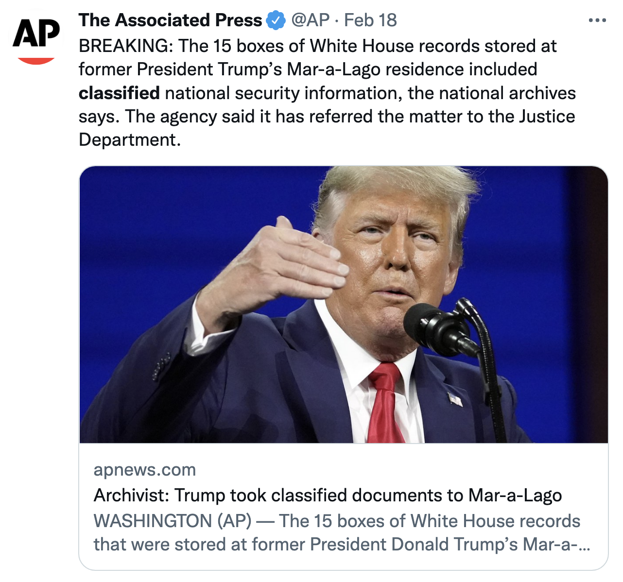 Screen-Shot-2022-02-25-at-8.52.19-AM Federal Investigation Of Trump Document Theft Expands In Congress Crime Donald Trump Featured Politics Top Stories 