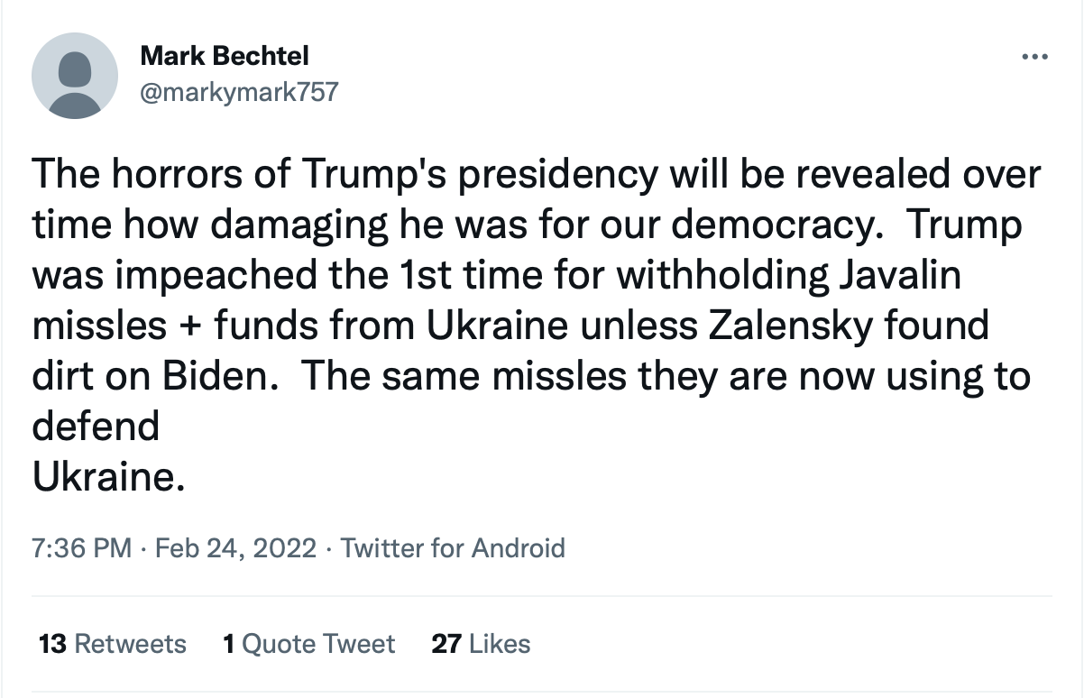 Screen-Shot-2022-02-28-at-3.58.44-PM Adam Schiff Berates Trump Enabling Putin's Ukraine Invasion Crime Donald Trump Featured Politics Top Stories Twitter 