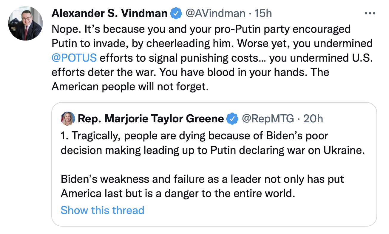 Screen-Shot-2022-03-07-at-8.40.07-AM Alexander Vindman Hits Marjorie Greene For Being Putin's Puppet Donald Trump Featured Military Politics Top Stories 
