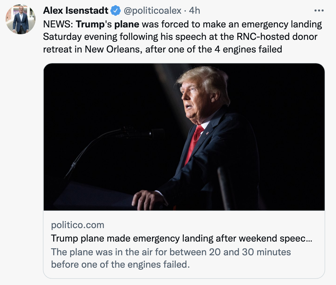 Screen-Shot-2022-03-09-at-5.16.30-PM Donald Trump's Plane's Suffers Engine Failure Over Gulf Of Mexico Celebrities Donald Trump Featured Politics Top Stories 