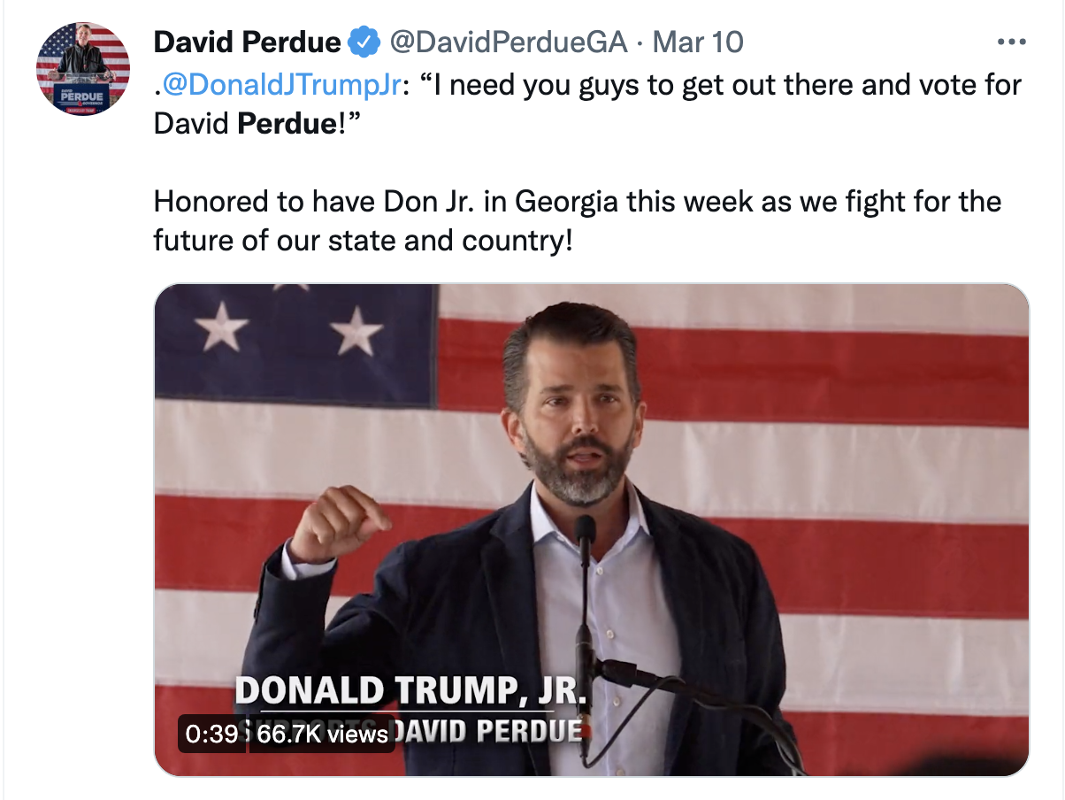 Screen-Shot-2022-03-16-at-10.03.49-AM Trump Endorsed David Purdue And His Fundraising Flopped Hard Corruption Donald Trump Featured Politics Top Stories 