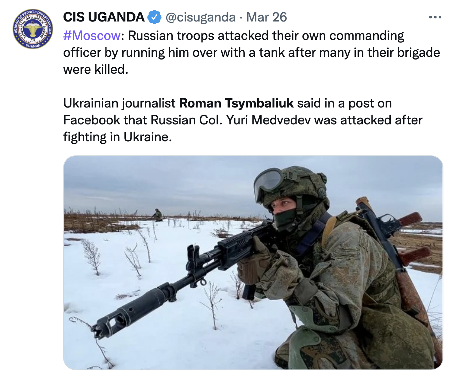 Screen-Shot-2022-03-31-at-1.53.40-PM Ukrainian Soldiers Kill Ninth Russian Colonel As Putin's Failure Continues Featured Military Politics Russia Top Stories 