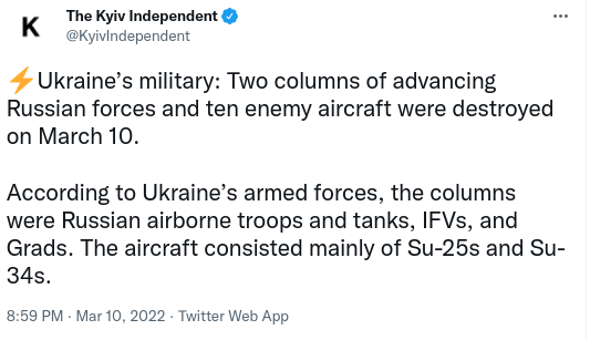 Screenshot-2022-03-11-3.08.37-PM 2 Russian Columns Of Airborne Troops/Tanks Destroyed By Ukraine Military Politics Top Stories 
