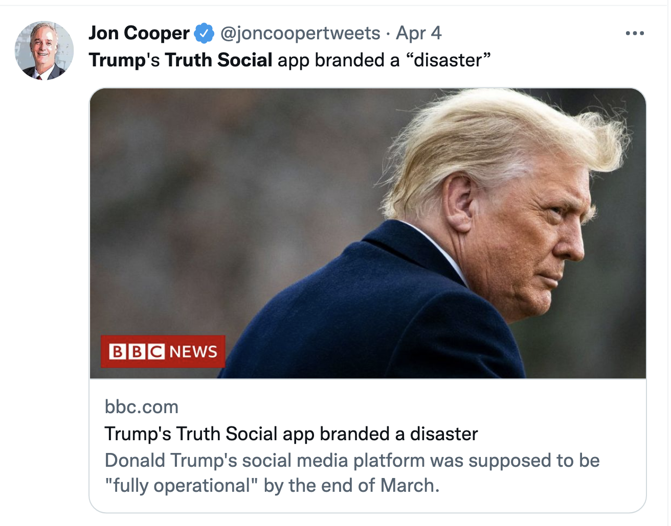 Screen-Shot-2022-04-05-at-3.40.10-PM Trump's Twitter Clone Suffers Big Money And Technical Problems Donald Trump Featured Politics Social Media Top Stories 
