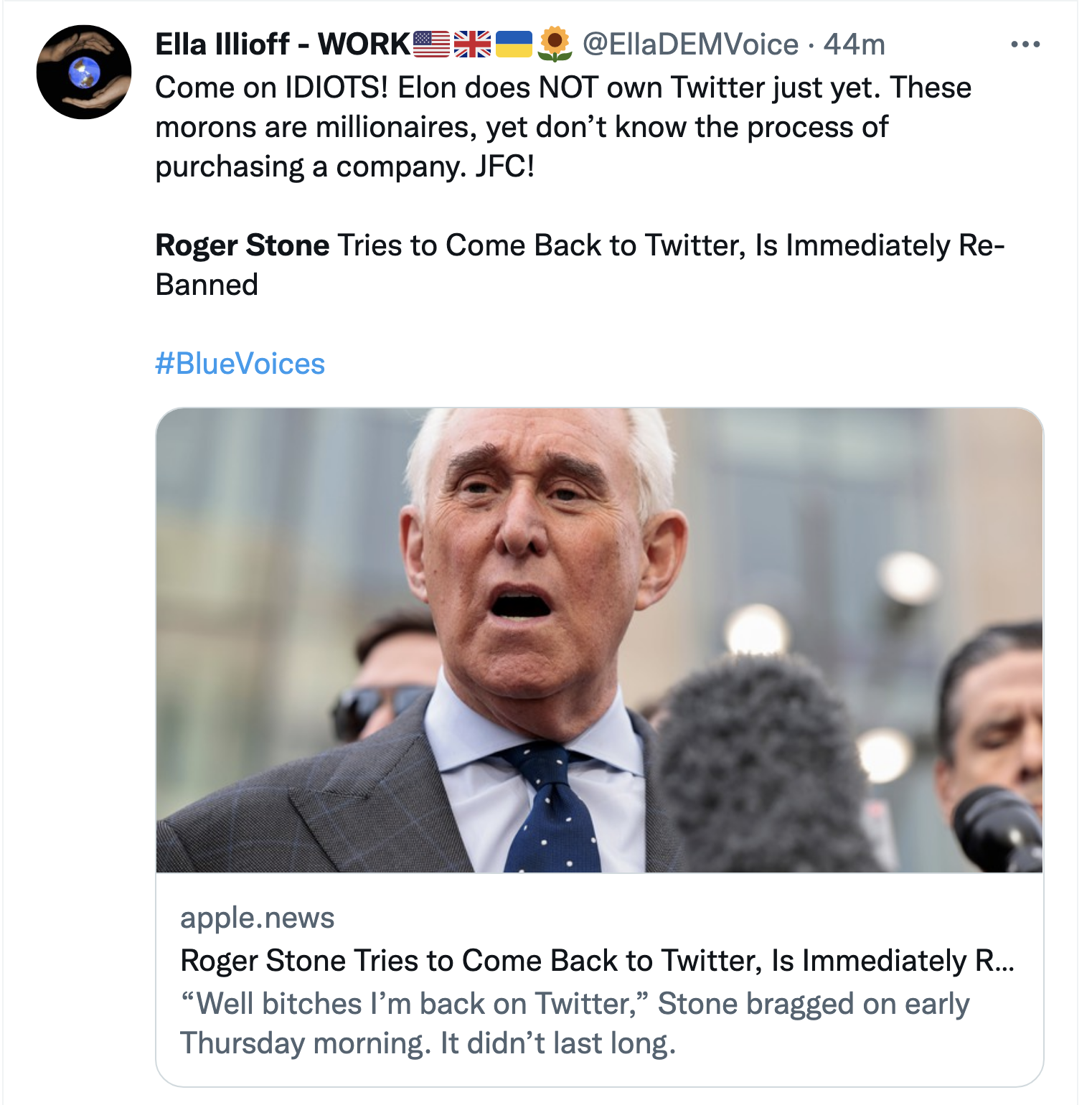 Screen-Shot-2022-04-28-at-2.24.27-PM Roger Stone Returns Gets Permanent Twitter Ban After 6 Hour Return Donald Trump Featured Politics Social Media Top Stories 