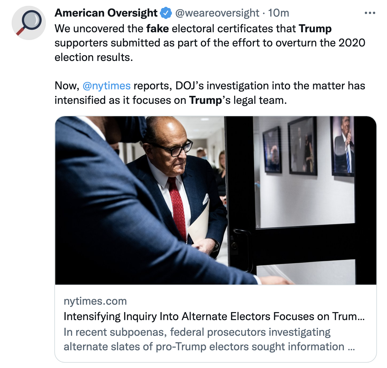 Screen-Shot-2022-05-26-at-9.35.22-AM Garland DOJ Steps Of Investigation Of Trump Coup With Lawyer Scrutiny Crime Donald Trump Featured Politics Top Stories 