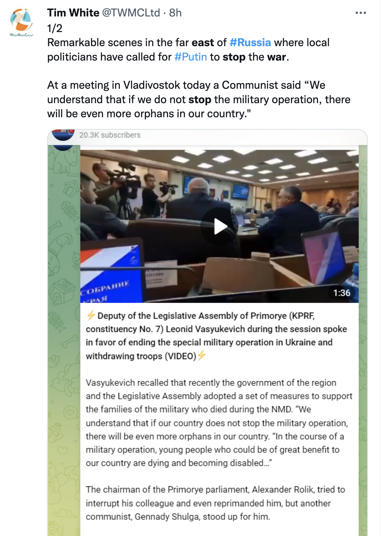Screen-Shot-2022-05-27-at-1.21.56-PM Eastern Russian Legislators Demand End To Putin's Illegal War Corruption Featured Politics Social Media Top Stories 