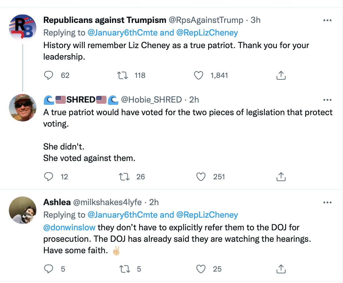 Screen-Shot-2022-06-14-at-8.25.45-PM Liz Cheney Taunts Trump Family With Video Warning Message Corruption Crime Donald Trump Featured Politics Top Stories Twitter 