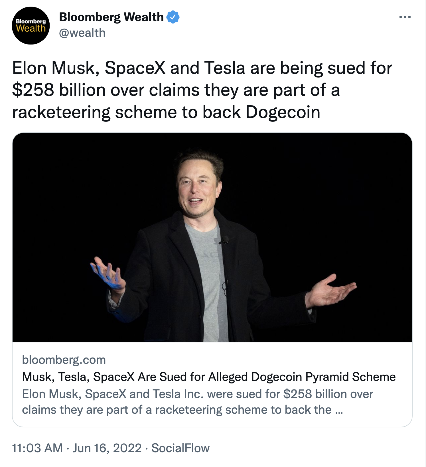Screen-Shot-2022-06-16-at-1.08.16-PM Elon Musk Slapped With $258B Lawsuit For Racketeering Scheme Allegation Corruption Economy Featured Politics Top Stories 
