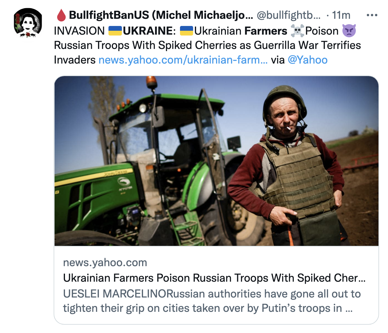 Screen-Shot-2022-06-16-at-9.53.25-AM Ukrainian Farmers Poison Crop Headed To Russian Army Crime Featured Politics Top Stories 