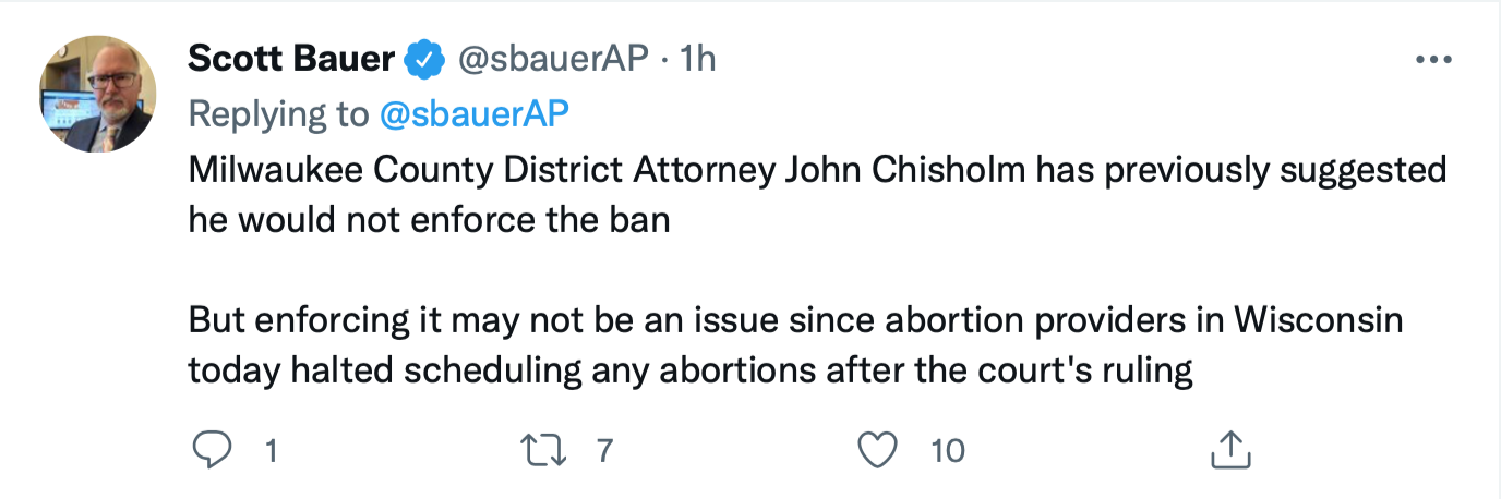 Screen-Shot-2022-06-24-at-4.54.08-PM WI District Attorney Will Not Honor Abortion Ban Despite SCOTUS Abortion Featured Feminism Healthcare Politics Sexism Top Stories Women's Rights 