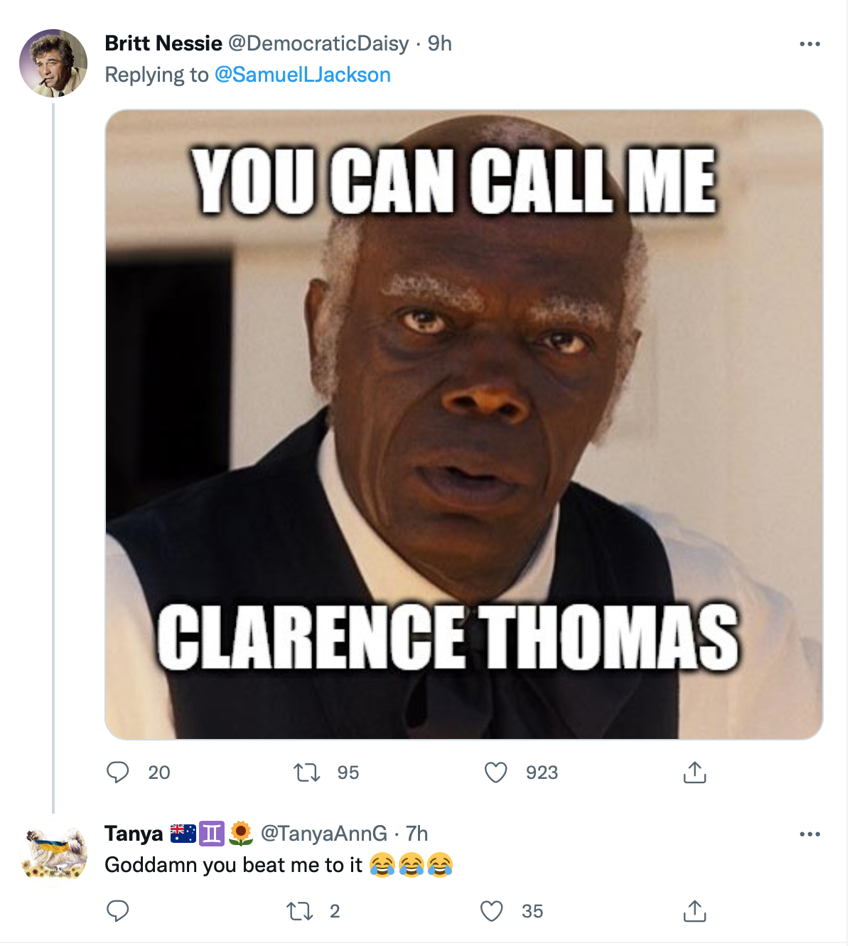 Screen-Shot-2022-06-25-at-11.59.53-AM Samuel L. Jackson Smokes 'Uncle Clarence' Thomas After SCOTUS Ruling Abortion Celebrities Featured Feminism Politics Racism Top Stories Twitter Women's Rights 