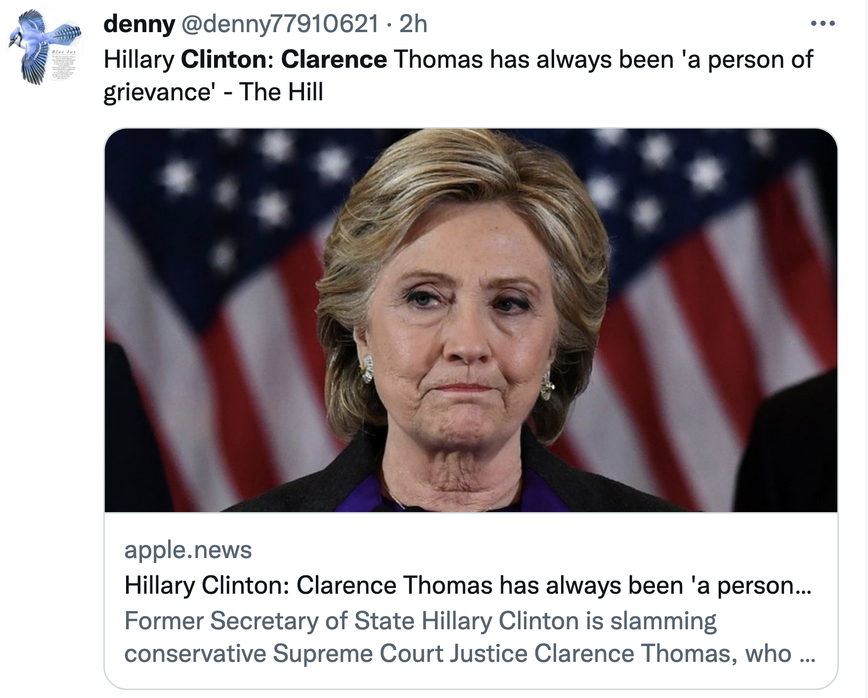 Screen-Shot-2022-06-28-at-1.13.19-PM Hillary Clinton Tears Into Full Of 'Grievance, Anger' Clarence Thomas Corruption Featured Politics Supreme Court Top Stories 