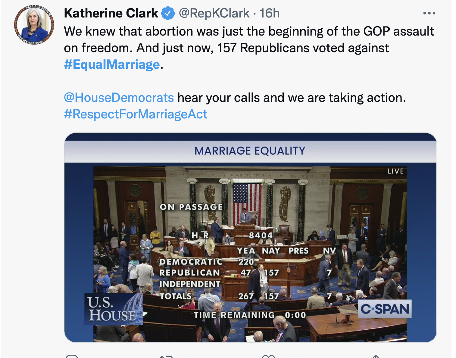 Screen-Shot-2022-07-20-at-9.37.41-AM Pelosi Convinces 47 GOP Defectors To Protect Gay Marriage 267-157 Civil Rights Domestic Policy Featured Politics Top Stories 