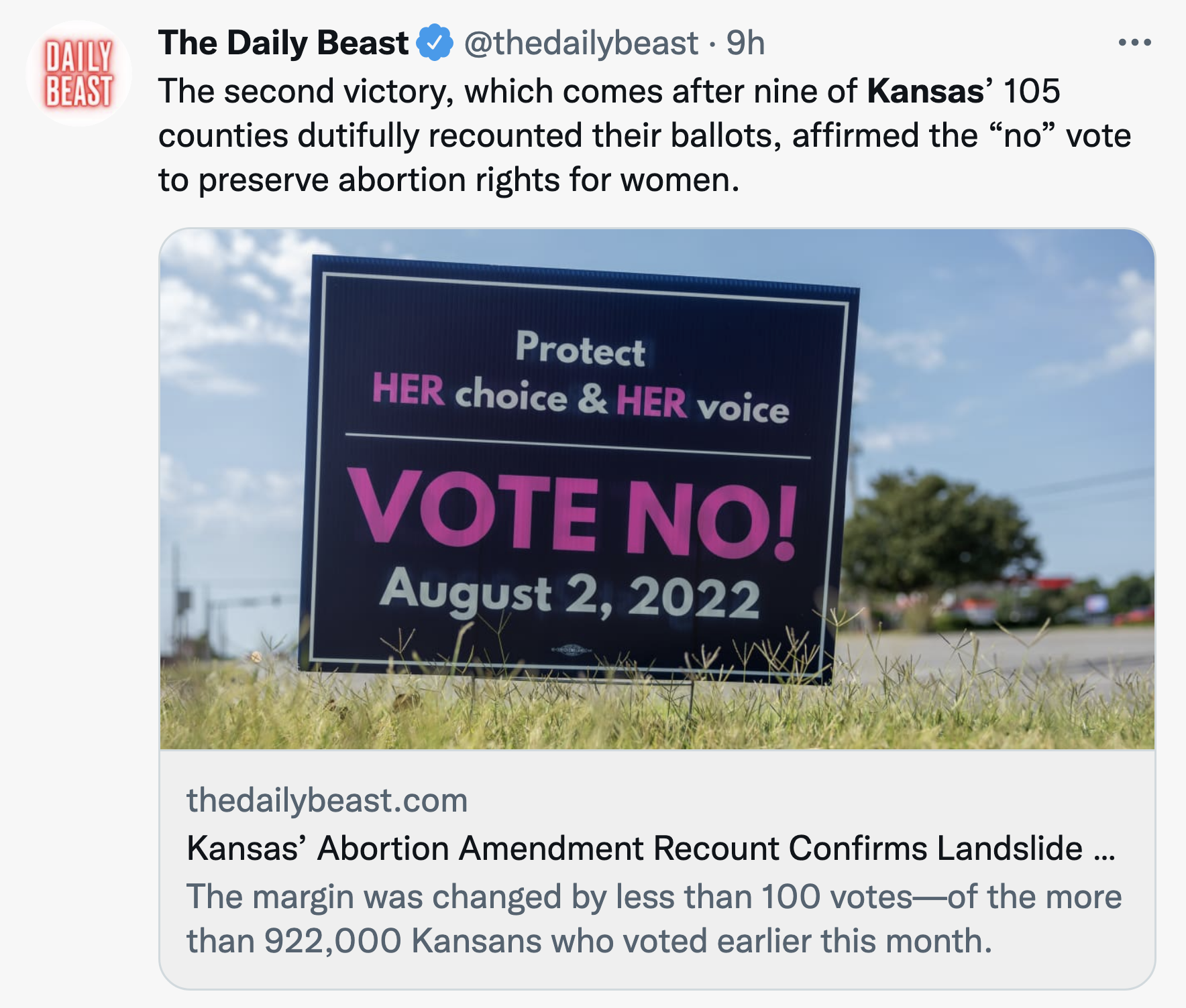 Screen-Shot-2022-08-22-at-9.23.56-AM GOP Forces Recount Of Kansas Abortion Vote & Loses Again Abortion Featured Politics Top Stories Women's Rights 