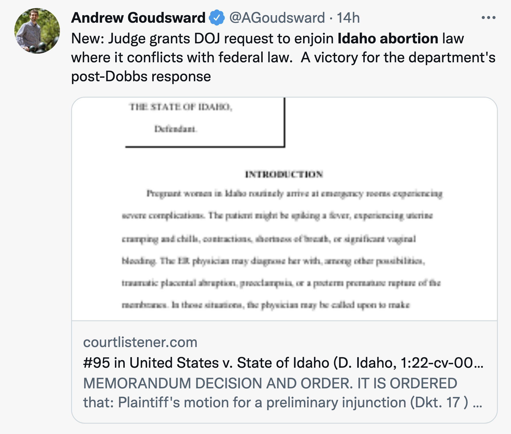 Screen-Shot-2022-08-25-at-9.18.50-AM US District Judge Blocks Medieval Total Abortion Ban Abortion Featured Politics Top Stories Women's Rights 