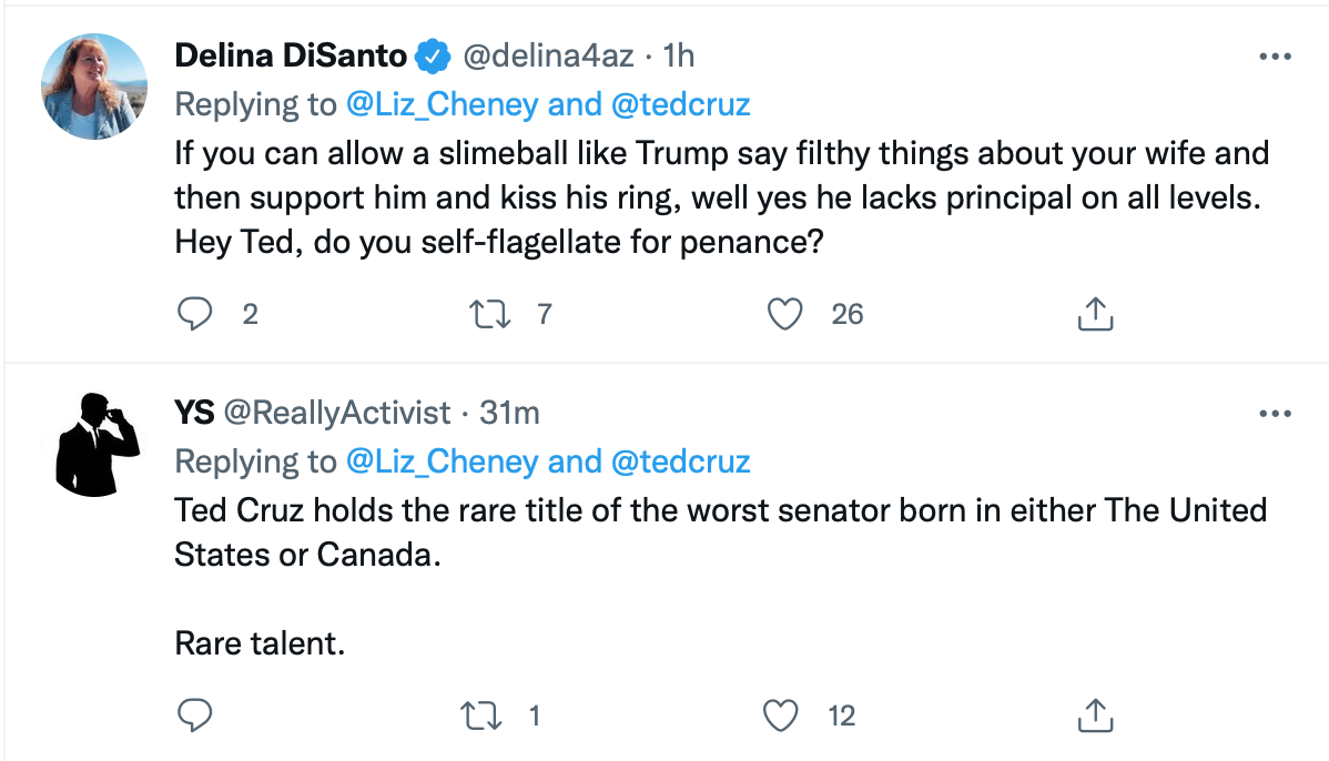 Screen-Shot-2022-08-30-at-8.29.01-PM Liz Cheney Dunks Directly On Ted Cruz During Twitter Shaming Donald Trump Featured Politics Top Stories Twitter 