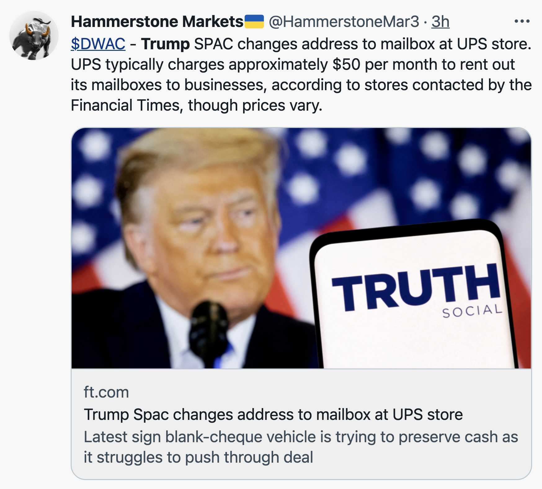 Screen-Shot-2022-09-26-at-4.06.58-PM Parent Company For 'Truth Social' Moves Address To UPS Store Donald Trump Featured Politics Social Media Top Stories 