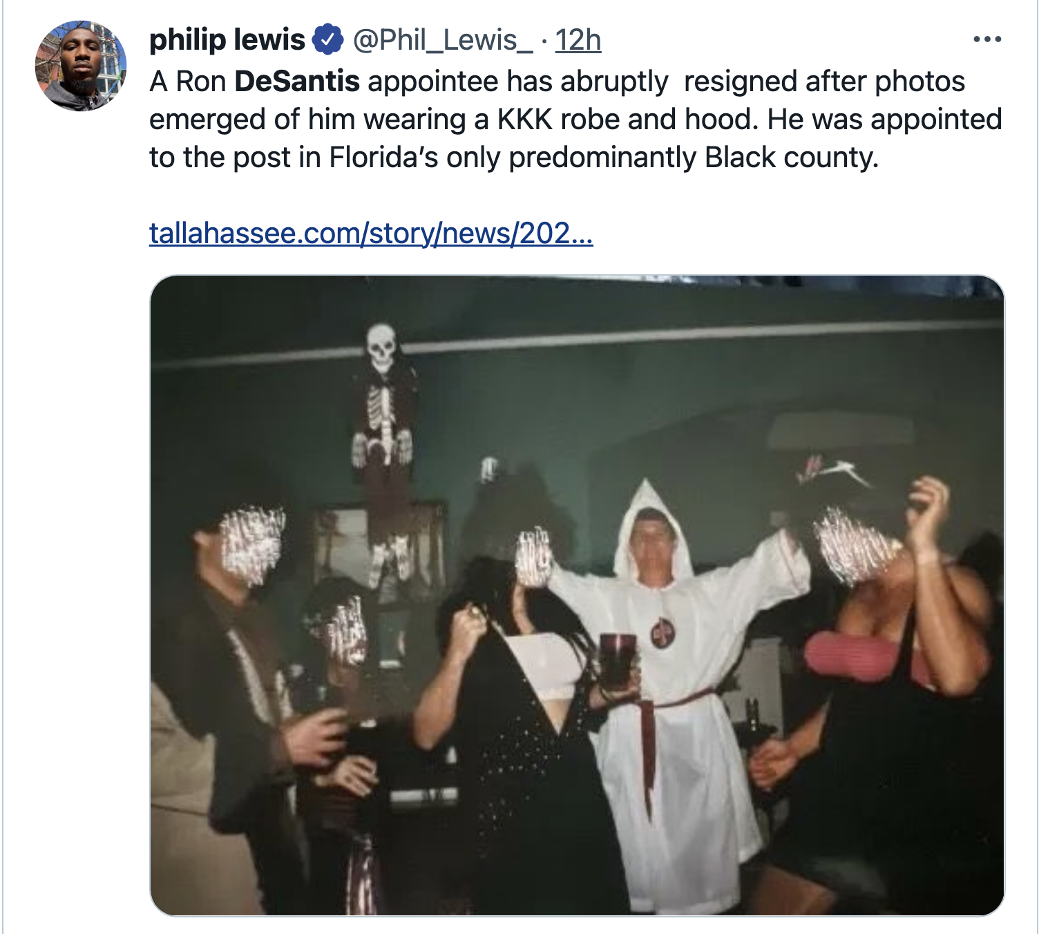 Screen-Shot-2022-09-28-at-9.10.05-AM Ron DeSantis' Commissioner Caught In KKK Hood & Robes Election 2022 Featured Politics Racism Top Stories 