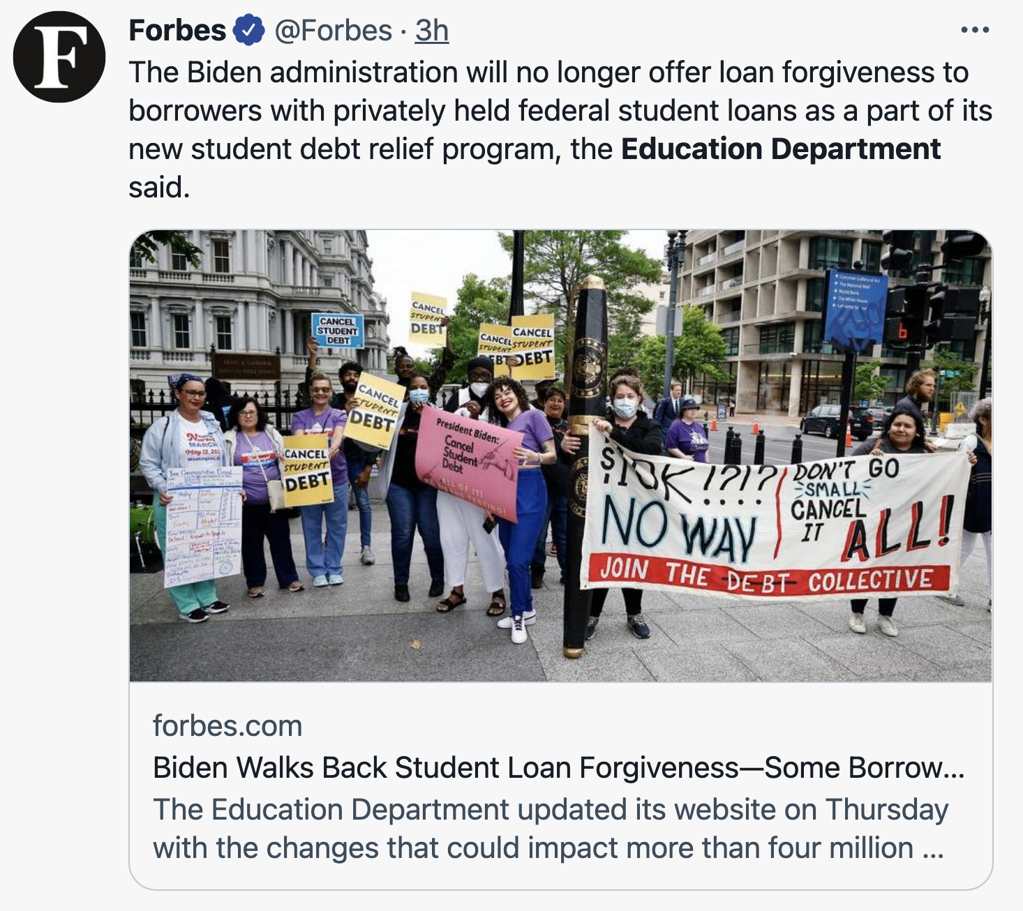Screen-Shot-2022-09-30-at-9.12.36-AM GOP Attempt To Stop Biden Student Debt Forgiveness Fails Domestic Policy Education Featured Politics Top Stories 