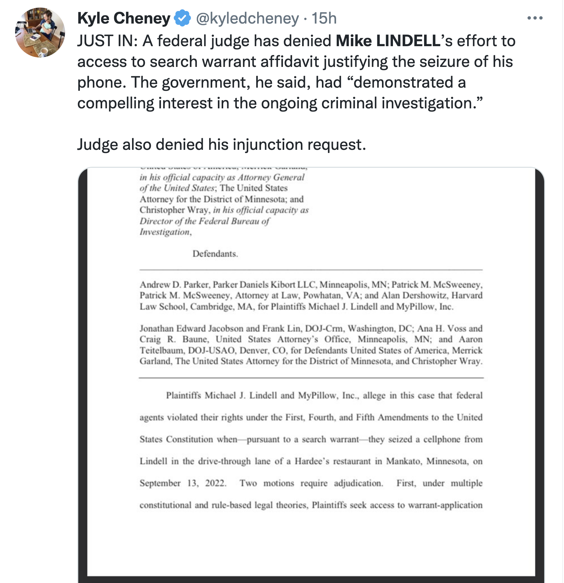 Screen-Shot-2022-11-04-at-10.02.49-AM US District Court  Blocks Mike Lindell Attempt To Evade Justice In Docs Case Uncategorized 