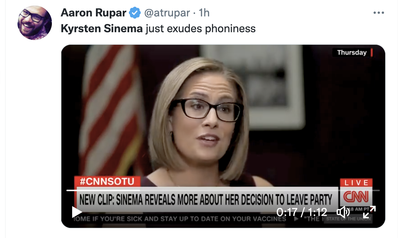 Screen-Shot-2022-12-11-at-10.15.27-AM Phony Kyrsten Sinema Gets Ripped During 'CNN Sunday' Domestic Policy Election 2024 Featured Politics Top Stories 
