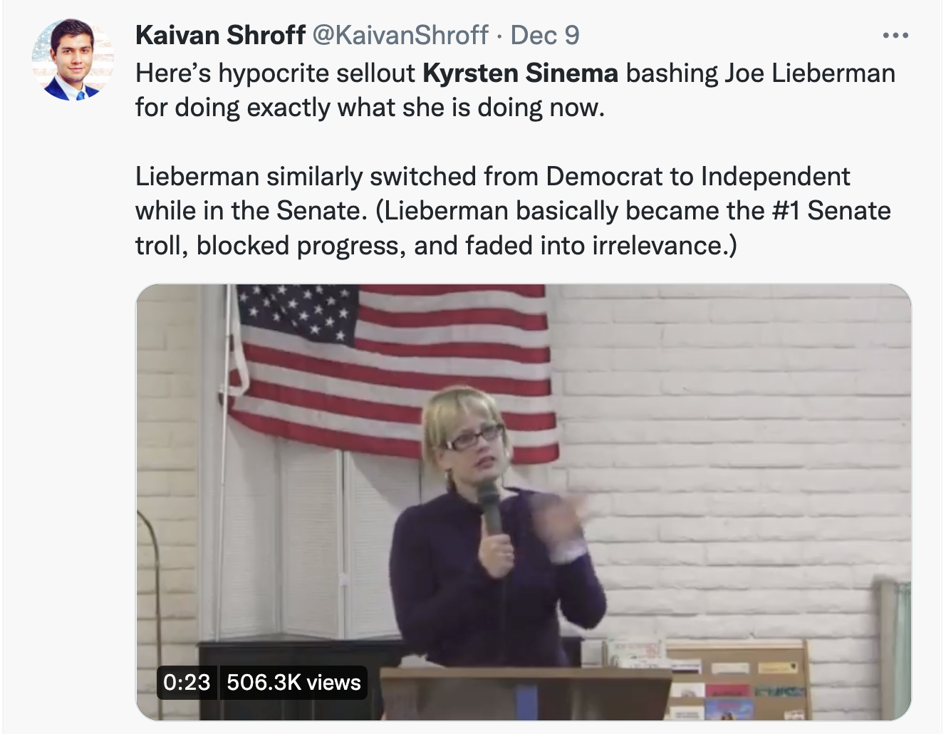 Screen-Shot-2022-12-11-at-10.15.44-AM Phony Kyrsten Sinema Gets Ripped During 'CNN Sunday' Domestic Policy Election 2024 Featured Politics Top Stories 