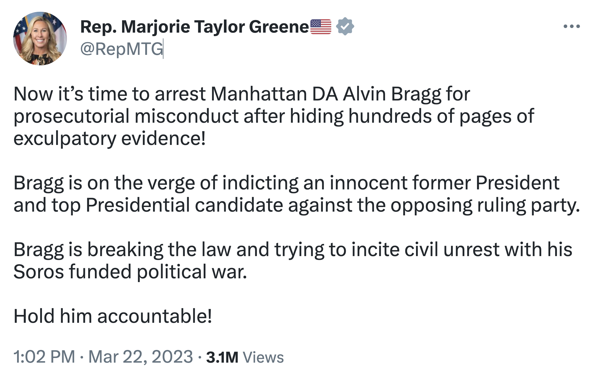 Screen-Shot-2023-03-23-at-8.31.18-AM Marjorie Greene Humiliates Herself With Attempt To Block Justice Against Trump Crime Donald Trump Featured Politics Top Stories Uncategorized 