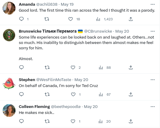 Screenshot-2023-05-22-12.30.50-PM Ted Cruz Gets Buried On Twitter For Joking About Abandoning Texans During Deadly Storm Politics Social Media Top Stories 